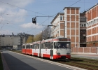 Der zukünftige Museumswagen 3557 drehte am 18.04.08 noch seine planmäßigen Runden durch die Überseestadt.