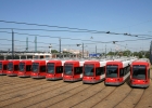 Damit es auch zur Sonne passt, mussten alle Wagen gedreht werden.