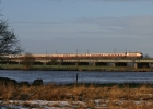 103 184 mit TEE79801 am 27.01.07 auf der Weserbrücke bei Dreye.