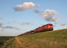 218 381 und 218 313 am Abend des 28.07.2012 auf dem Hindenburgdamm.