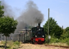 Lok HOYA verlässt am 01.07.06 den Bahnhof Bruchhausen-Vilsen.