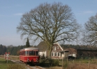 Bei Ostenwalde fährt der T1 am 08.03.08 gen Lathen.