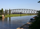 T2 auf der alten Weserbrücke von Hoya