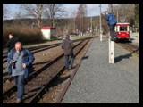 Christian hat in Elend einen erhöhten Fotostandpunkt